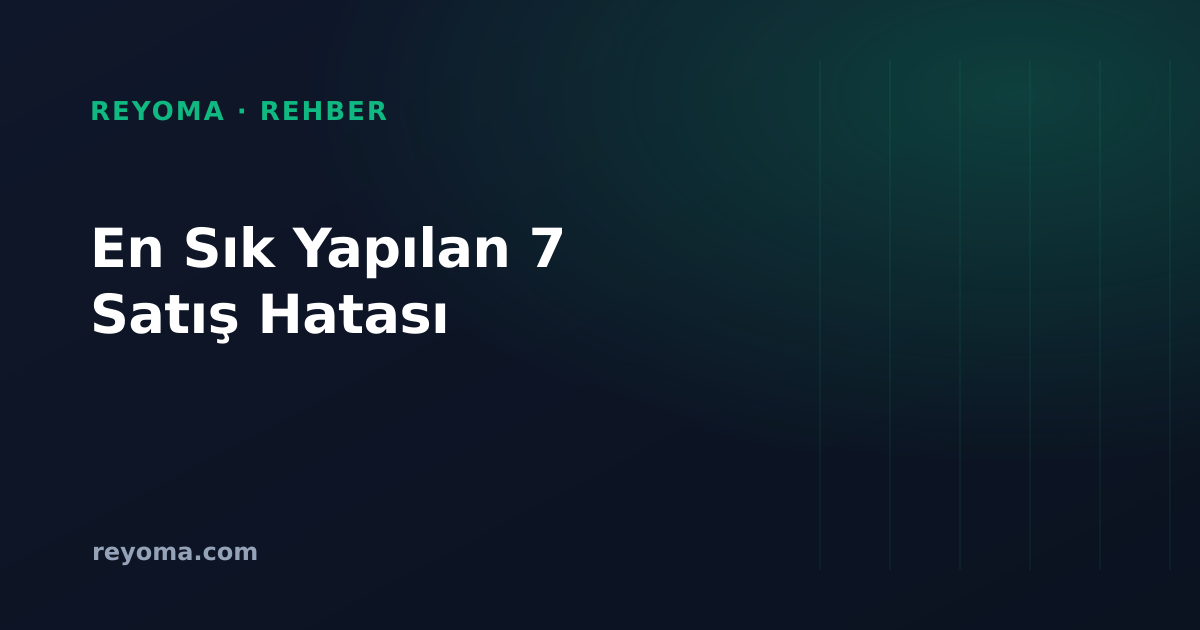 İkinci El Kurumsal Ekipman Satışında En Sık Yapılan 7 Hata (ve Kaçınma Yolları)