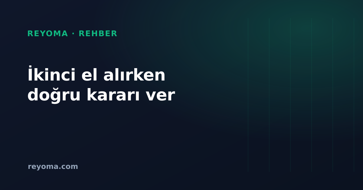 İkinci El Kurumsal Ekipman Satın Alma Rehberi: Akıllıca Al, Riski Yönet