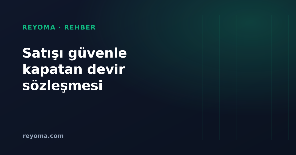 Kurumsal Ekipman Satış (Devir) Sözleşmesi: Nasıl Hazırlanır, İçinde Ne Olmalı?